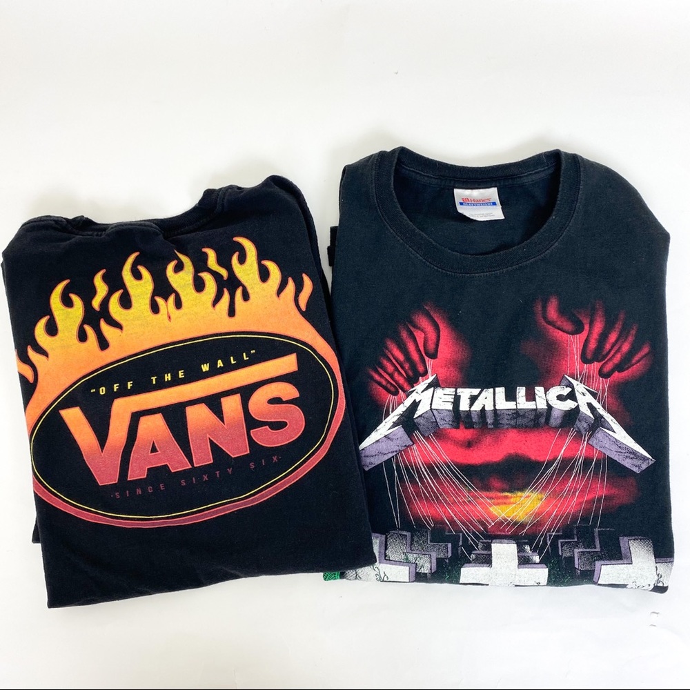 Metallica T-shirt Vans T-shirt size Large/XLarge